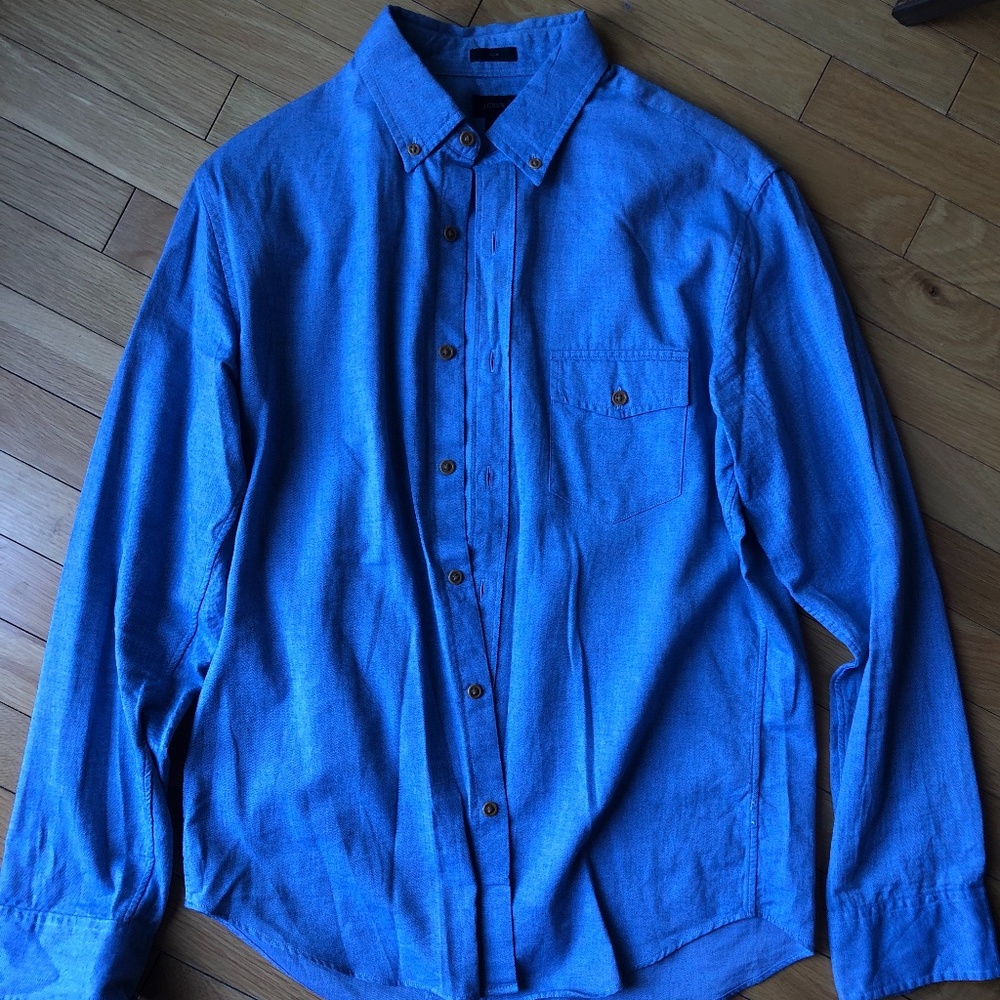 Men's J. Crew Long Sleeve Slim Shirt - M